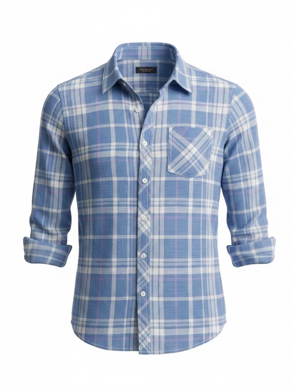 Art Class Boys’ Plaid Button-Down Shirt – L (10/12)